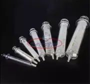 1PCS Glass Syringe Injector Lab Sampler Diameter Caliber Precision 1-30ml