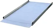 Kartrite 6ft Portable Aluminium Threshold Access Wheelchair Ramp w/Guardrails 386kg Loading Capacity Rust-Free Aluminium Steel Non-Slip Grooved Surface