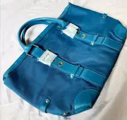 Davidoff Cool Water Purse Handbag Travel Bag Vegan Blue Brand New NWT