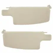 EMPI 4400 Sun Visors, White Vinyl, Pair for VW Bug/Beetle 1965-72 Convertible