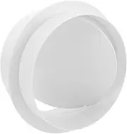 LIFKOME One Way Inline Check Valve Compact Design for Backflow Prevention for Plumbing Bathrooms Exhaust Fans Silent Operation Construction