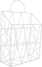 HOODANCOS Hanging Wall Magazine Rack Delicate Wire Organizer for Home Office Lightweight Storage for Books Files Magazines Stylish Decorative Holder for Tidy Space