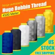 5000 yds Cones Spool Polyester Bobbin Thread Filament 6 Color Embroidery Machine