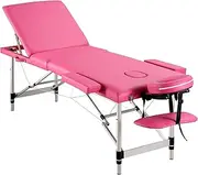 Portable age Table Professional age Bed 3 Fold 82 Inches Height Adjustable For Spa Salon Lash Tattoo With Aluminum For Spa Physical Tattoo Waxing