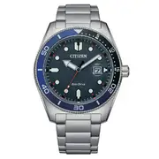 Citizen Eco-Drive Blue Dial Stainless Steel Dress Men's Watch (AW1761-89L)