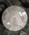 Selenite Stone Coffee Table Top, Round Center Side Table Top, Living Room Decor