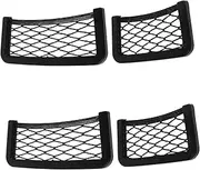 ZUNOXAZ 4pcs Car Storage Organizer Multi Functional Car Net Pocket Holder for Easy Access to Phones Snacks Capacity Mesh Storage Bags for Tidy Interiors