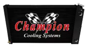 RN 3 Row DP Black Finish Radiator 17x28",1.5,1.75 for 1967-1972 Buick Skylark LS