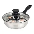 Egg Poacher Pan Nonstick 4 Eggs, Poached Egg Pan Stainless Steel Poached Egg ...