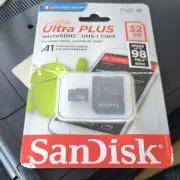 GENUINE SanDisk 64 GB Ultra Plus microSDXC UHS-I Memory Card - U1/V10 - 100MB/s
