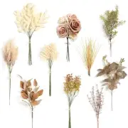 Artificial Greenery Stems Combo Box Set,34pcs with 7 Kinds of Faux Greenery P...
