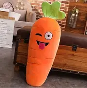 Plush Carrot Pillows Cute Throw Pillow Soft Stuffed Plush Toys for Kids Plush Pillow 18 Inches