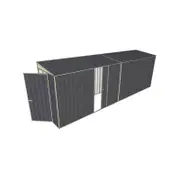 Build-A-Shed 1.2 x 6.0 x 2.0m Skillion Single Sliding Side Door Shed - Grey