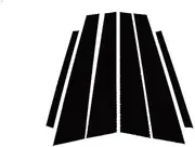 SILILAN Car Window Door Pillar Posts Trim Cover Sticker Decal Exterior Decoration for C-Class (W203) 2001 2002 2003-2007