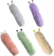 Chew Interactive Toy for Cat | 5X Cat Chewing Doll with Caterpillar-Shaped,Bite-Resistant Chewing Toys for Small Large Medium Kitten Exercise Playing