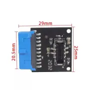 New TypeC USB3.1 Front Panel Socket USB 3.0 to TYPE-E 20Pin Header Adapter