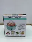 Nostalgia MyMini 7-Egg Multi-Cooker Aqua Recipes Boiled Poached Scrambled NIB