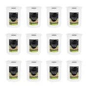 12PK Lemon & Lime Press Seal Airtight Food Safe Storer Container 2L 15x15x17cm