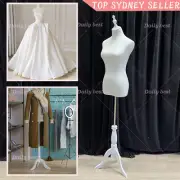 White Male Mannequin Half Model Man Suit Adjustable Bracket Window Display Rack