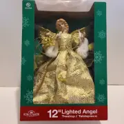 12" Lighted Angel Treetop / Tablepiece by Kurt S. Adler Inc. NY, NY.