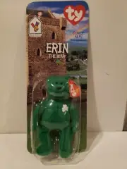 Erin the Bear - McDonald's TY Beanie Baby - Retired with Errors - NIP