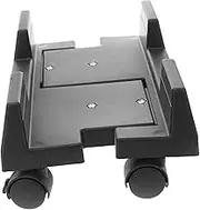 TEHAUX Computer Case Holder Wheels Rolling Pc Stand Roller Easy to Clean Plastic Design