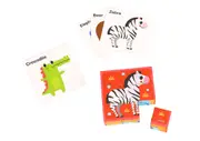 Tooky Toy Animal Block Puzzle with Drawing Card - Creative Puzzle Toy for Kids