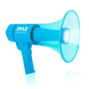 Pyle Waterproof Megaphone PA Bullhorn Speaker with Siren Alarm & LED Light