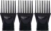 Minkissy Hair Blower Comb Attachment 3pcs Dryer Comb Set Flat Mouth Diffuser for Hair Dryer