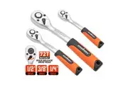 1/4" 3/8" 1/2" Ratchet Wrench Handle Drive Socket Spanner Quick Release Heavy