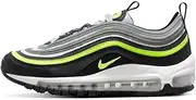 [Nike] Juniors Air Max 97 (GS), Pure Platinum/Volt-Black-White, Size 6.5 Big Kid