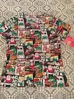Rudolph the red nosed reindeer Scrub Top. Small. New.