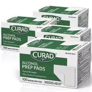 NIOB Curad Alcohol Prep Pads, 4 Boxes, 100 ct (400)