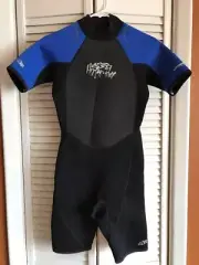 Hyperflex Wetsuits Junior's Access Series 2.5mm Spring Suit Black/Blue 14 “NEW”