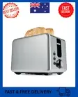 Toaster 2 Slice Electric Stainless Steel with Wide Slots Crumb Tray Toast Slot