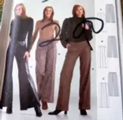 * LOVELY PANTS BURDA Sewing Pattern Sizes 10-12-14-16-18-20 UNCUT