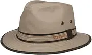 [Stetson] AVA Men/Women Cotton Hat - UV Protection Fabric Hat - Sun Hat - Summer Hat - Traveller Spring/Summer, beige, 56-57