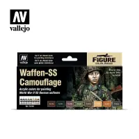 在飛比找蝦皮商城優惠-Vallejo AV水漆 手塗套裝:黨衛軍武器模彩顏色套組(