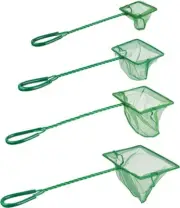 Aquarium Fish Net Quick Catch Mesh Nylon Fishing Catch Nets with Plastic Handle