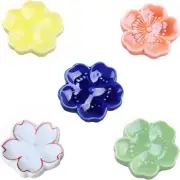 Chopstick Rest 5 Pairs Porcelain Chopsticks Holder Chopstick Stand