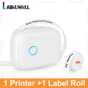 Portable Label Maker P12 Wireless Bluetooth Continuous Label Printer Handheld Ma
