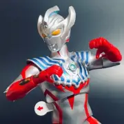 Ultraman Taiga. Sound Action Figure. BANDAI. 7inches