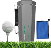 Golf Ball Washer, Stainless Steel Golf Ball Cleaning Kit with Towel, Leakproof Golf Cleaning Machine, Safe to Use Golf Cleaning Kit, Golf Ball Washing Machine for Golf Lovers Family and Friends