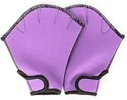 Webbed Swimming Gloves Aquatic Traning Paddles Water Resistance Diving Hand Paddles for Swimming Diving Training Black S
