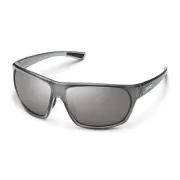 Suncloud Boone Polarized Sunglasses, Matte Silver Gray/Polarized Silver Mirror,