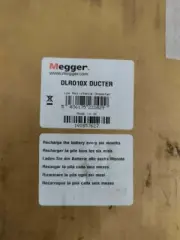 *NEW IN BOX* Megger DLRO10X (6111-429) 10A Digital Low Resistance Ohmmeter w/Mem