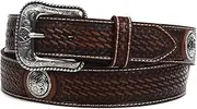 [ARIAT] Men's Basket Stamp Circle Concho