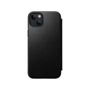 NOMAD Modern Leather Folio Phone Case for iPhone 14 Plus (Black)