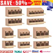 2/3/4/5-Compartments Chicken Laying Nesting Box Foldable Perch Wooden Egg Nest