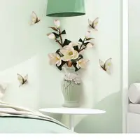 在飛比找PChome24h購物優惠-《Style-life》情境壁貼◇居家裝飾◇仿真花瓶-花與蝶